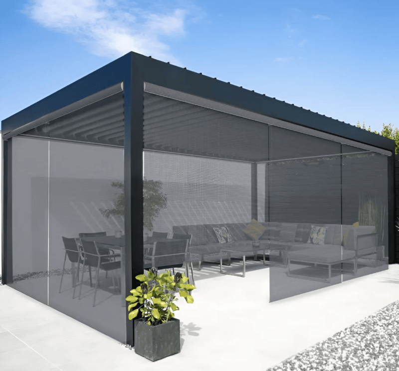 What is fabric openness in outdoor roller shades
