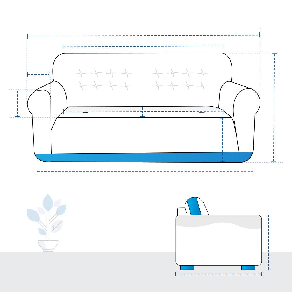 Custom 2 Seater Sofa Slipcover image 1