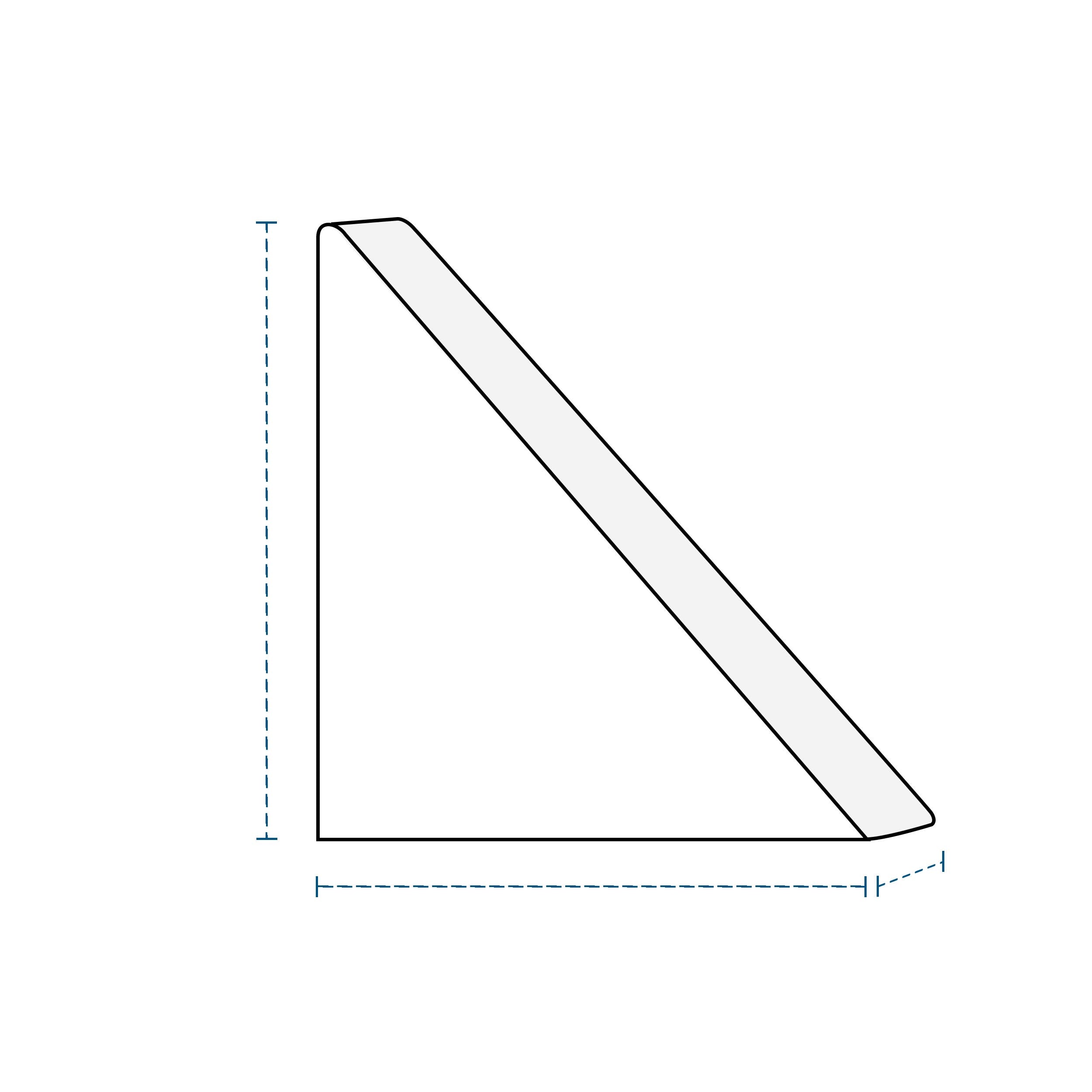90 Degree Triangle Tufted Cushion image 1