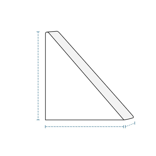 90 Degree Triangle Tufted Cushion image 1