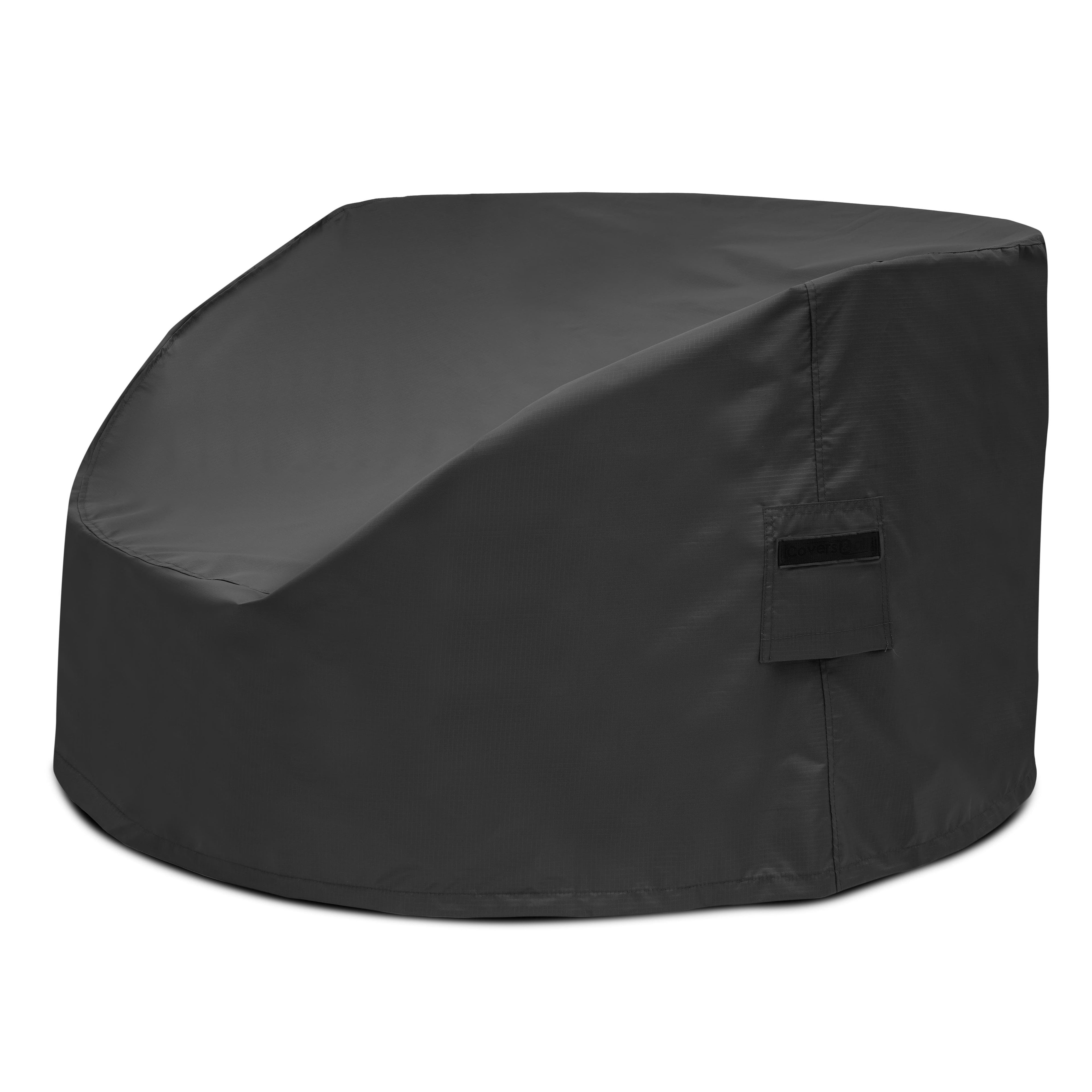 Circular Daybed with Integrated Side Table Covers image 2