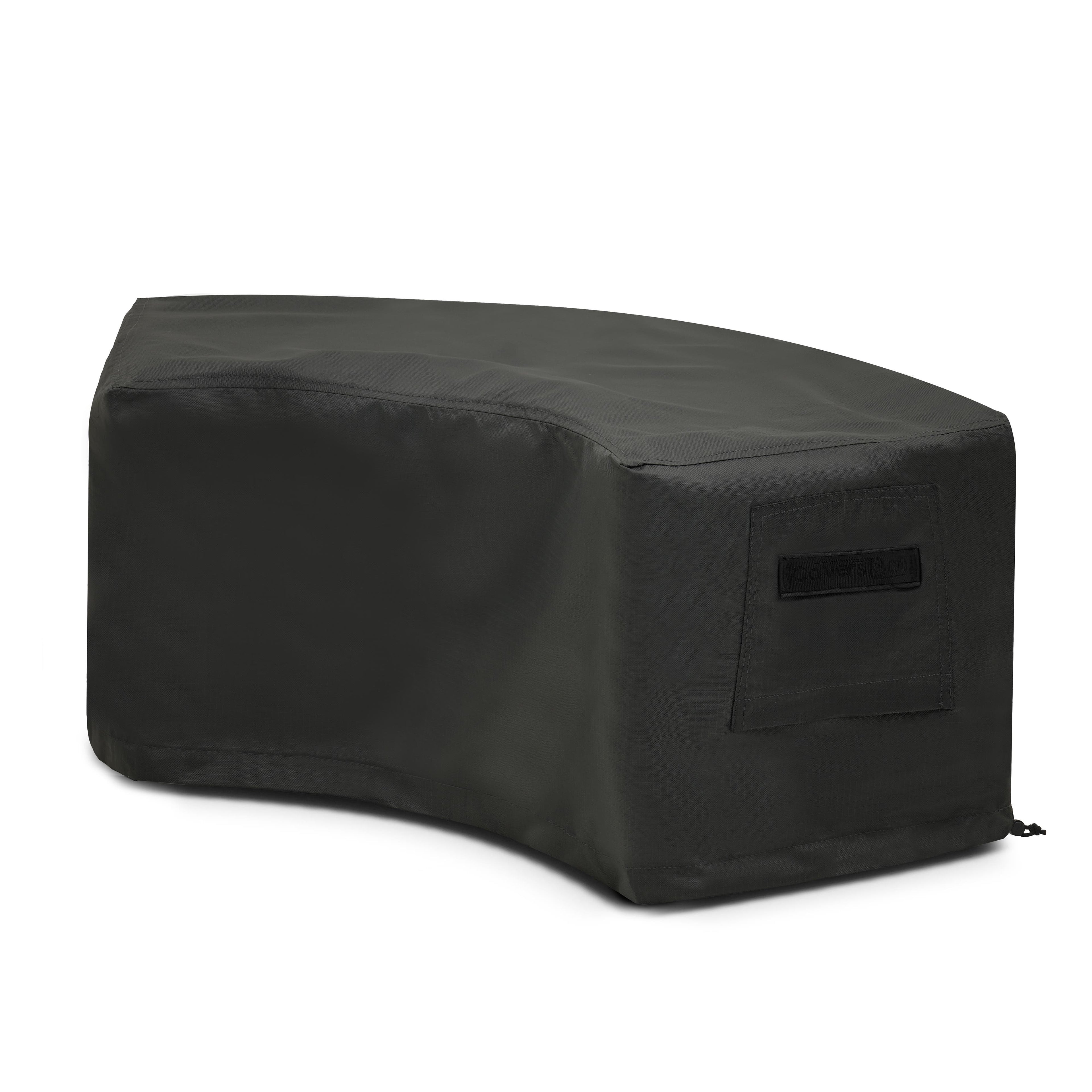 Custom Curved Ottoman Covers image 2