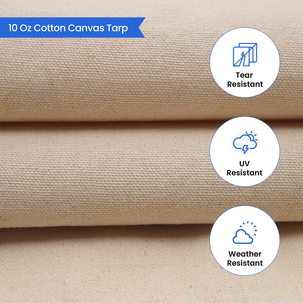 Custom Natural Untreated Canvas Tarp image 3