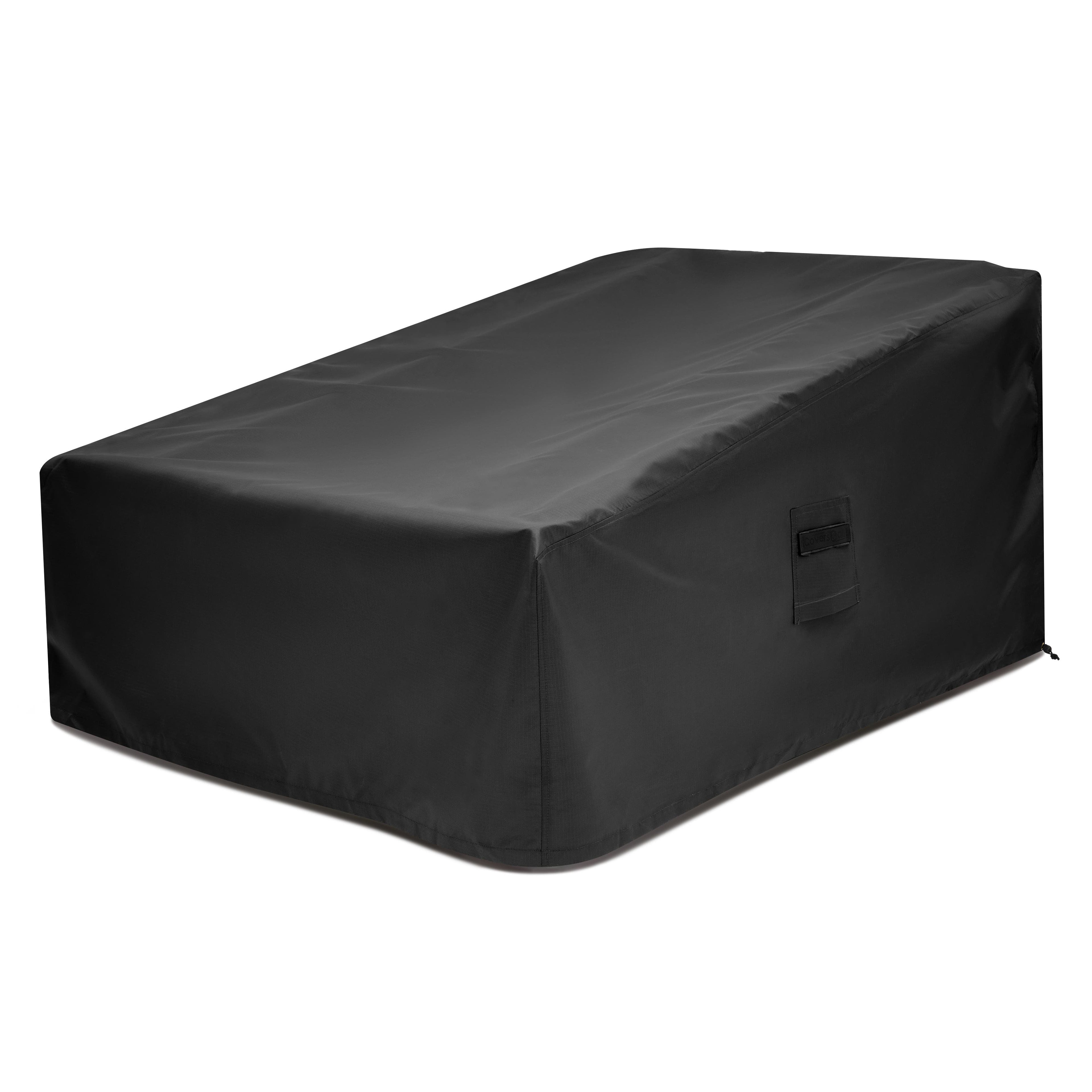 Dual Adjustable Armless Chaise Lounge Custom Covers image 2