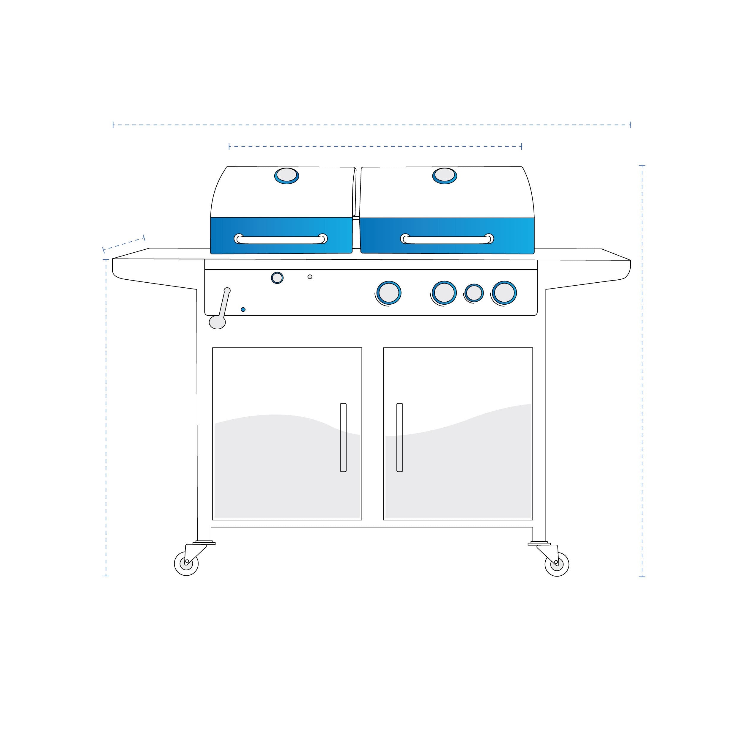 Gas & Charcoal Combo Grill Cover image 1