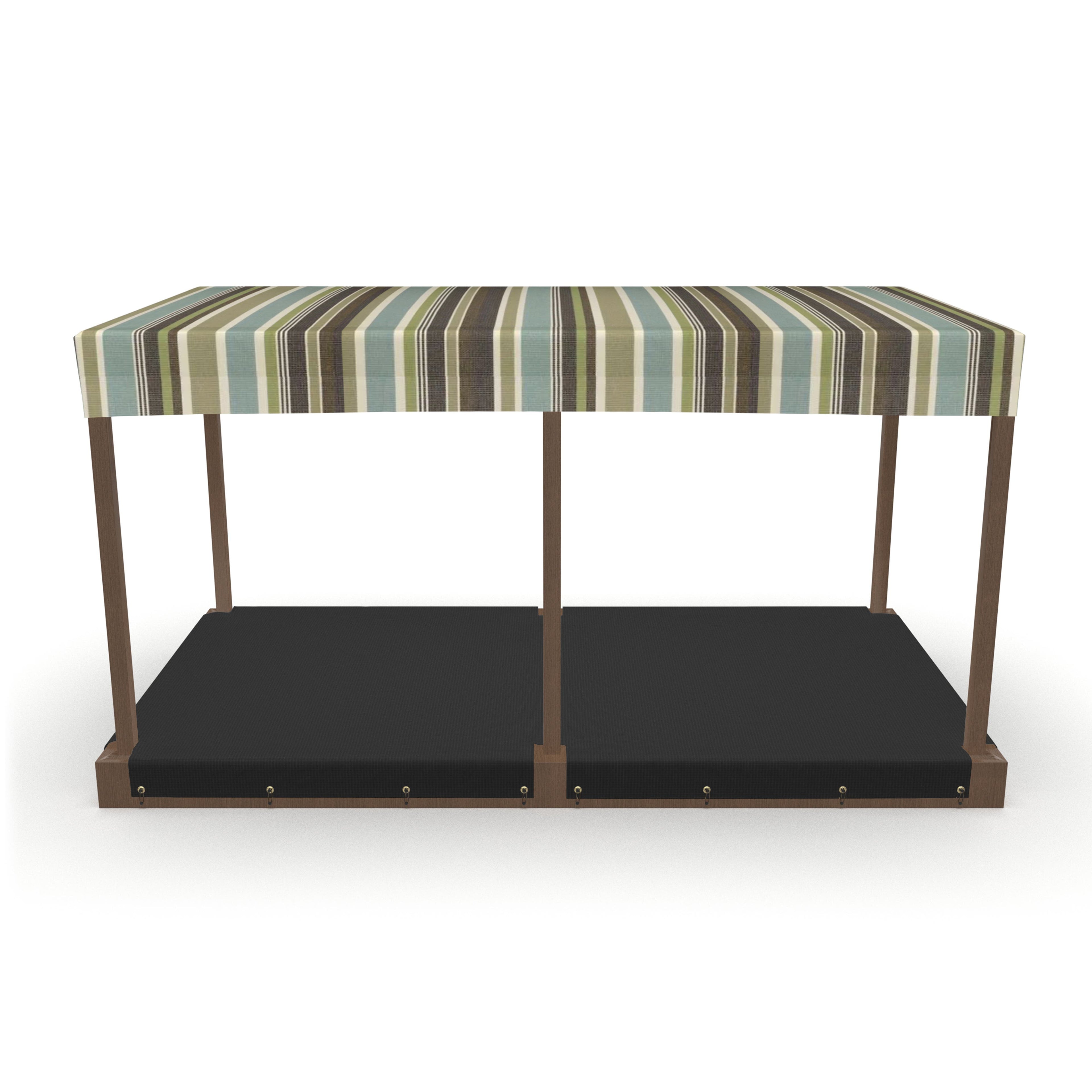 Heavy Duty Custom Sandbox Covers - With 6 Pole Cut-Out image 6