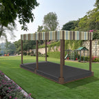 Heavy Duty Custom Sandbox Covers - With 6 Pole Cut-Out image 5