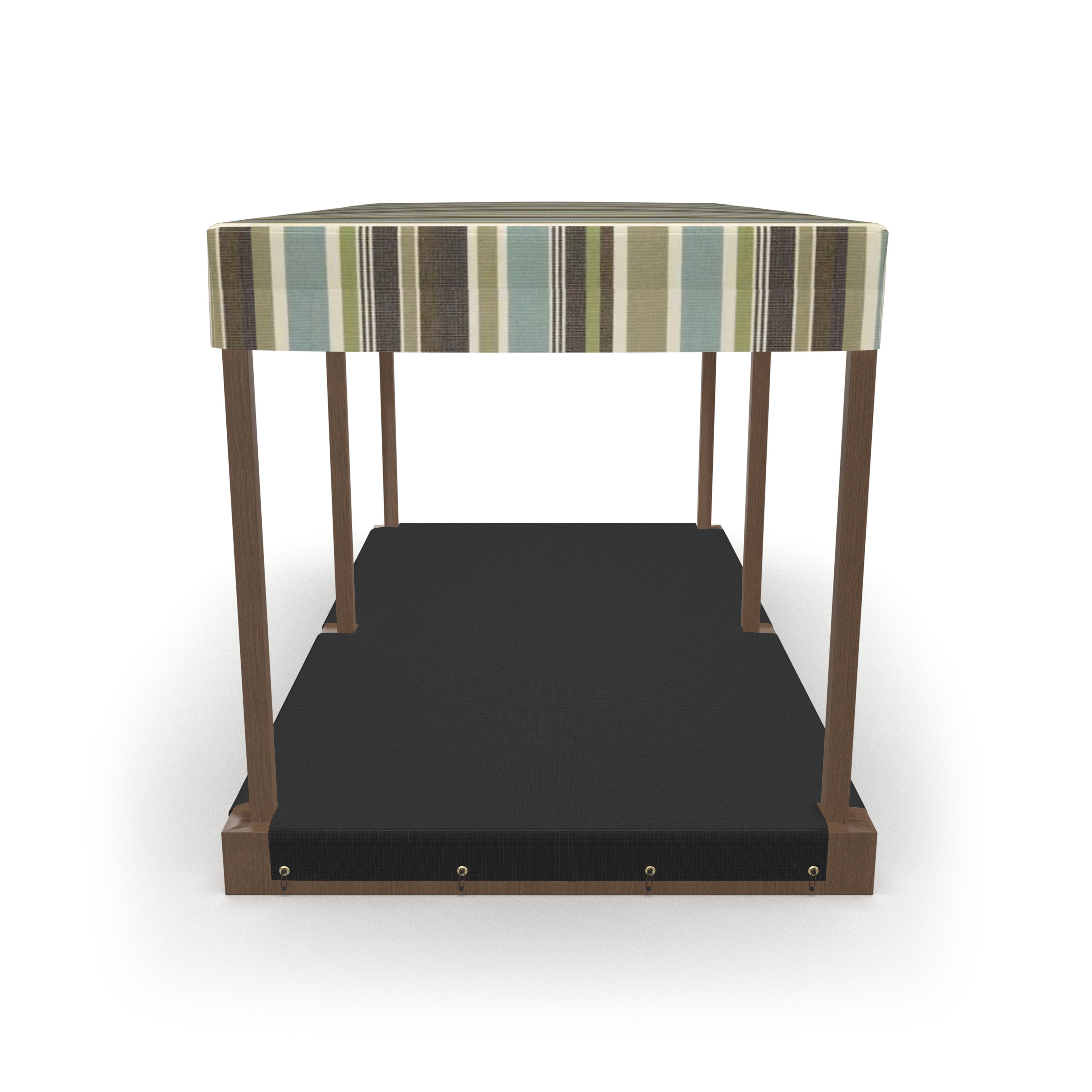 Heavy Duty Custom Sandbox Covers - With 6 Pole Cut-Out image 7