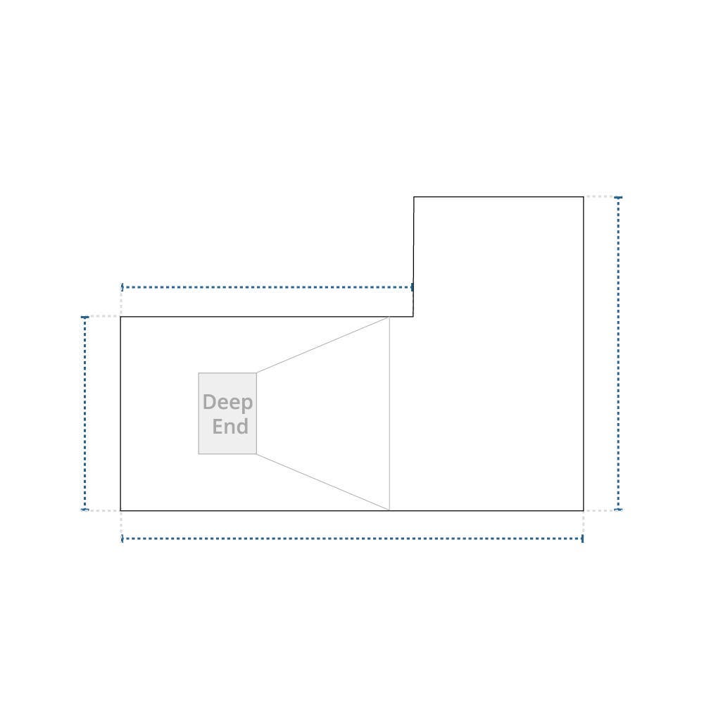 L-Shape Winter Pool Cover image 1