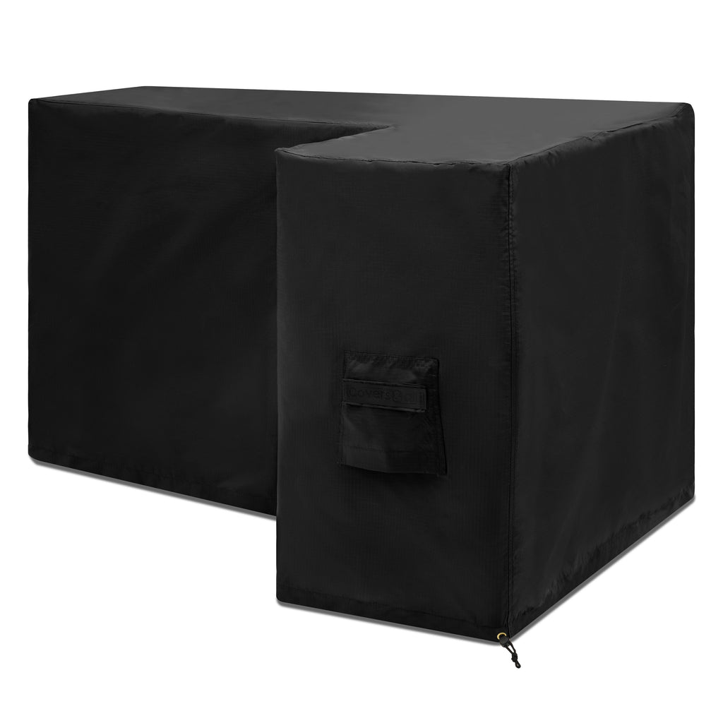 L Shape Outdoor Bar Island Custom Covers - Design 1 image 2