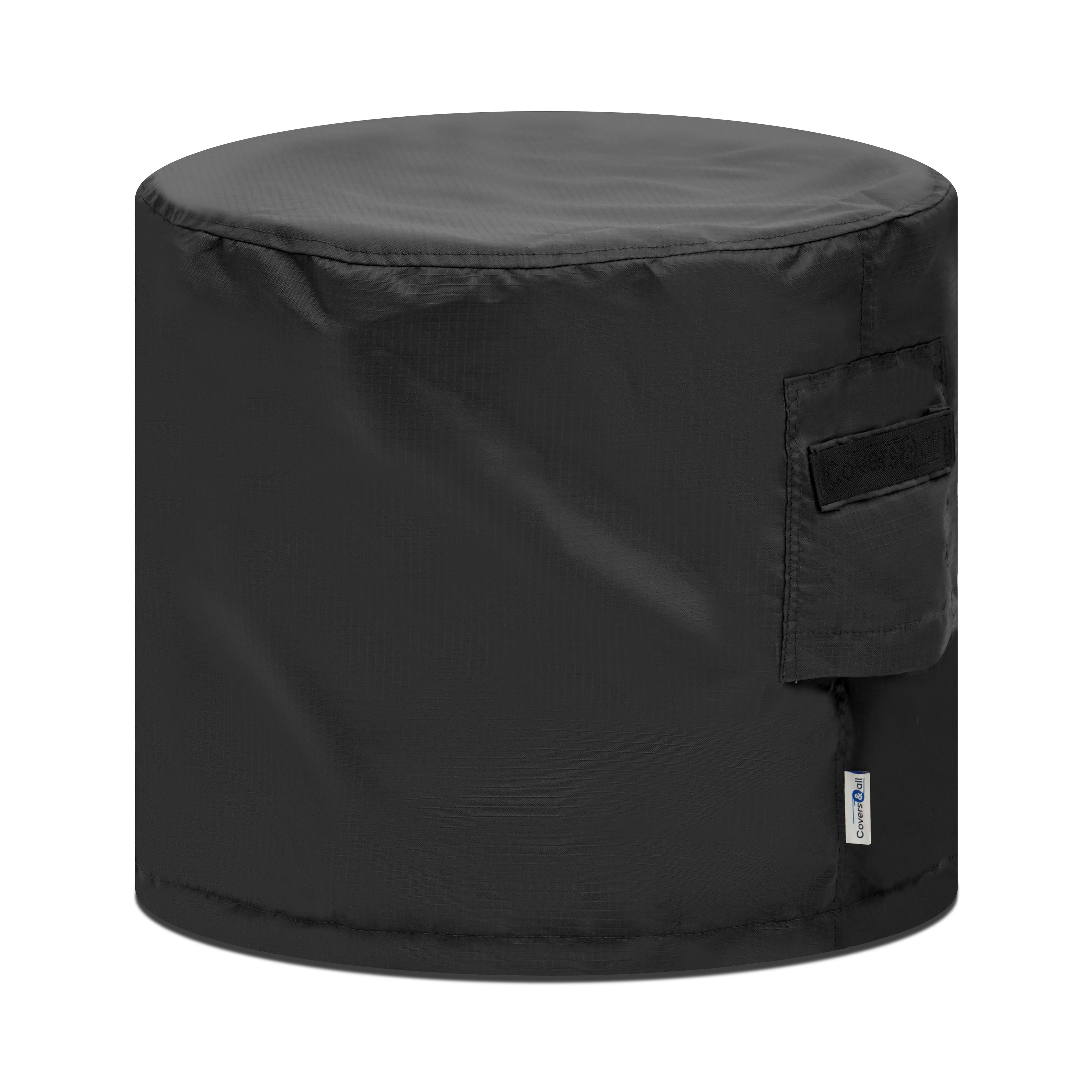 Round Stone Fire Column Custom Covers image 2