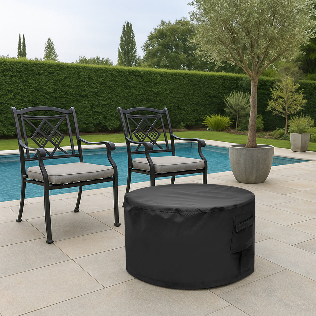Round Stone Fire Pit Custom Covers image 6
