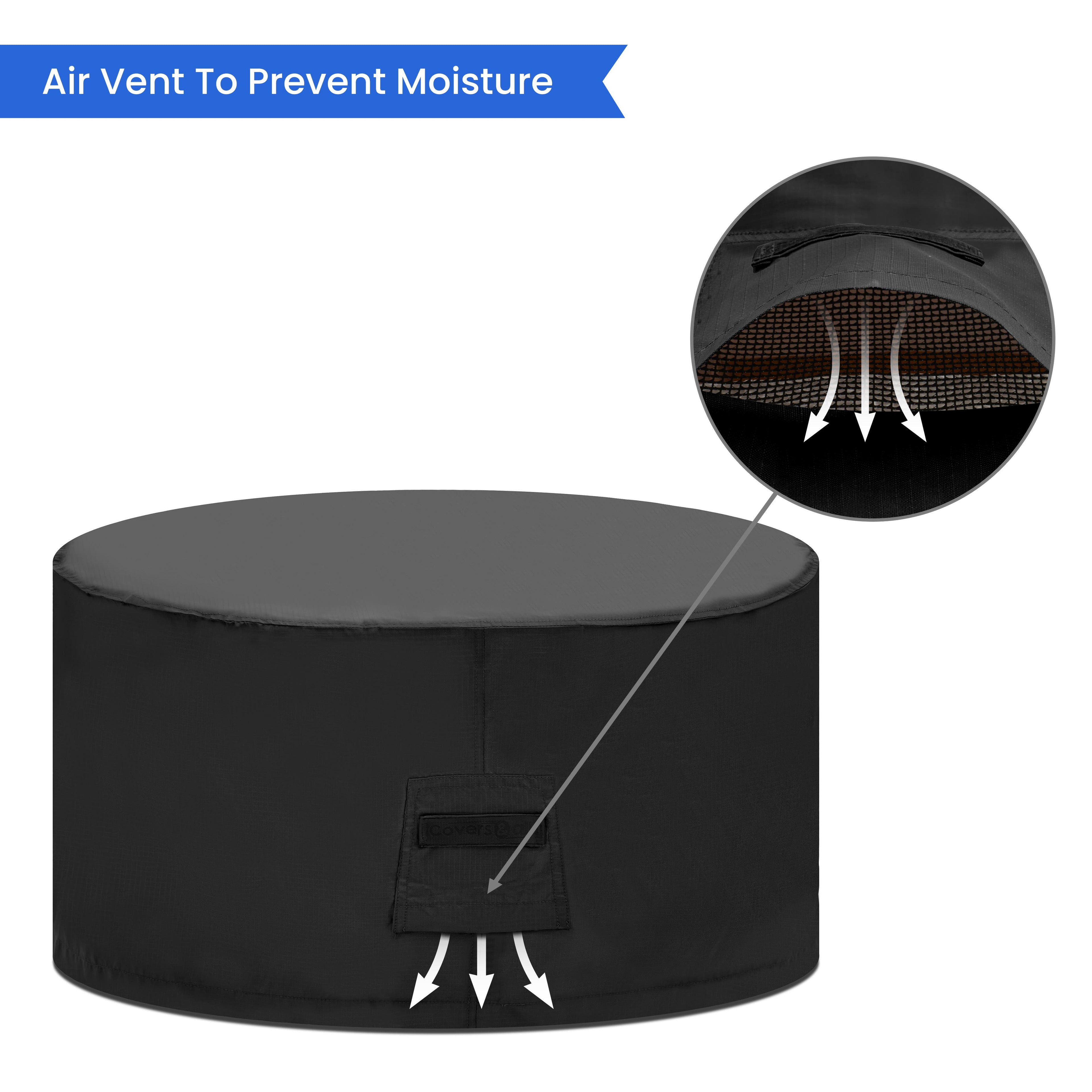 Round Fire Pit Chair Set Cover image 6