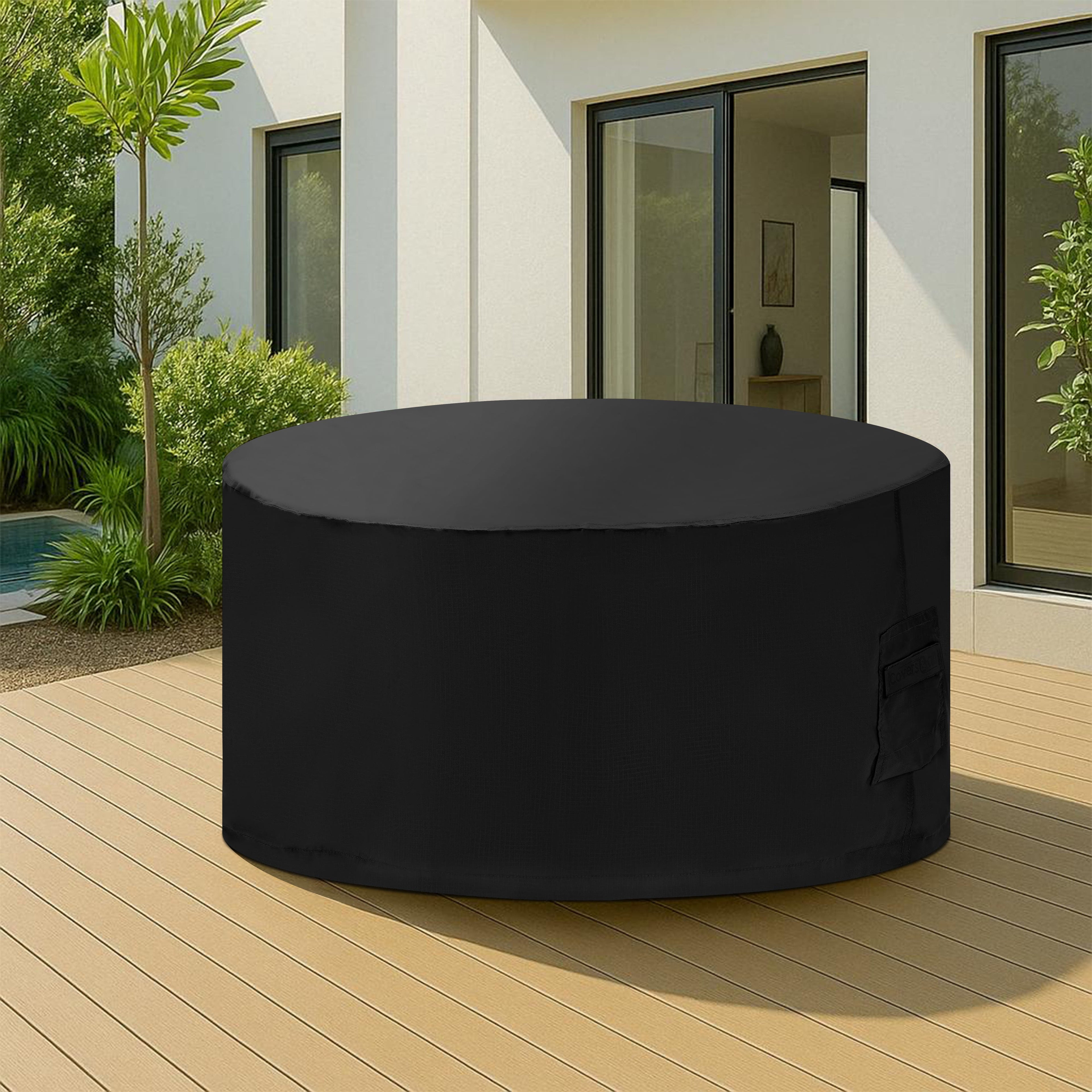 Round Fire Pit Chair Set Cover image 5