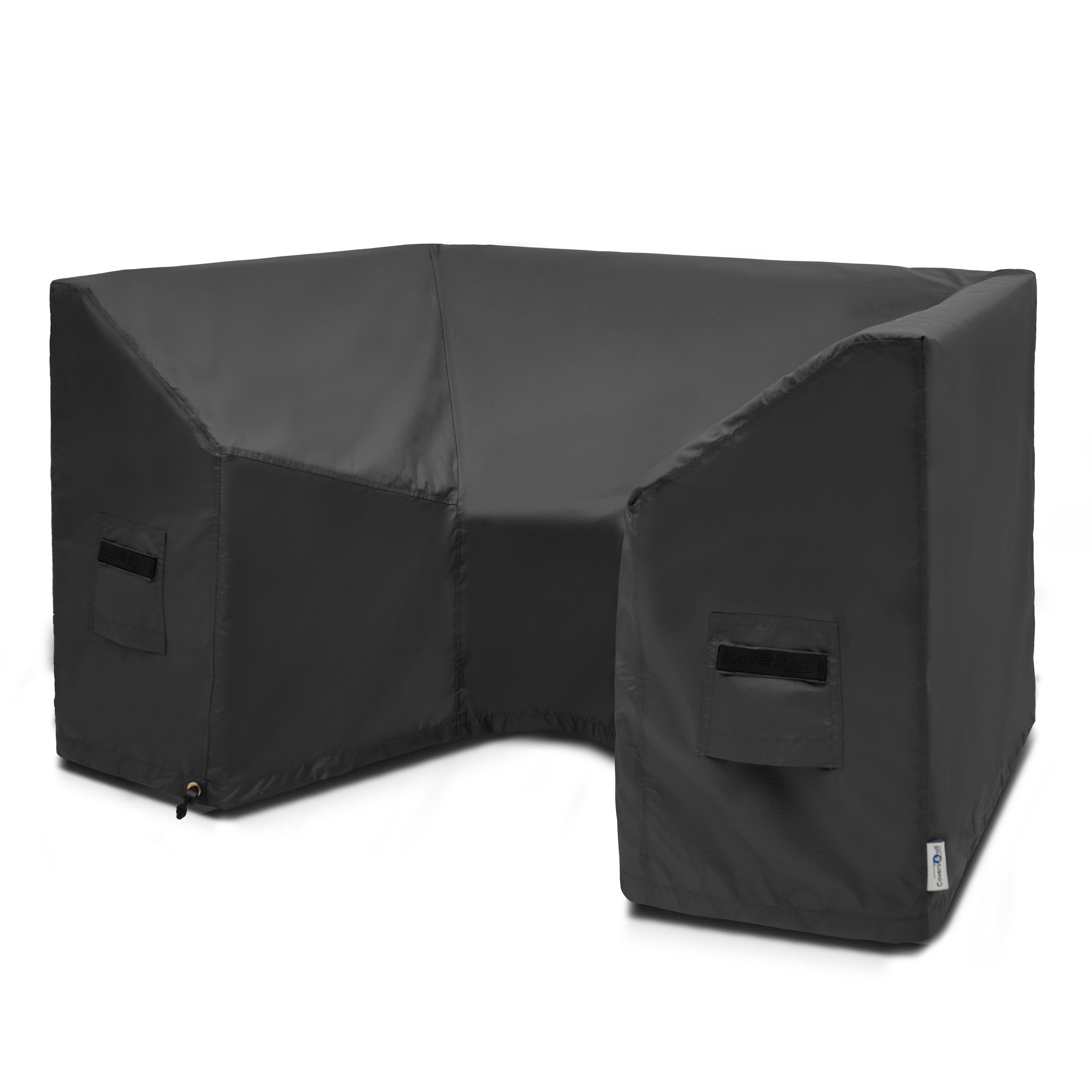 Outdoor U-shaped couch Cover with Armrest image 2