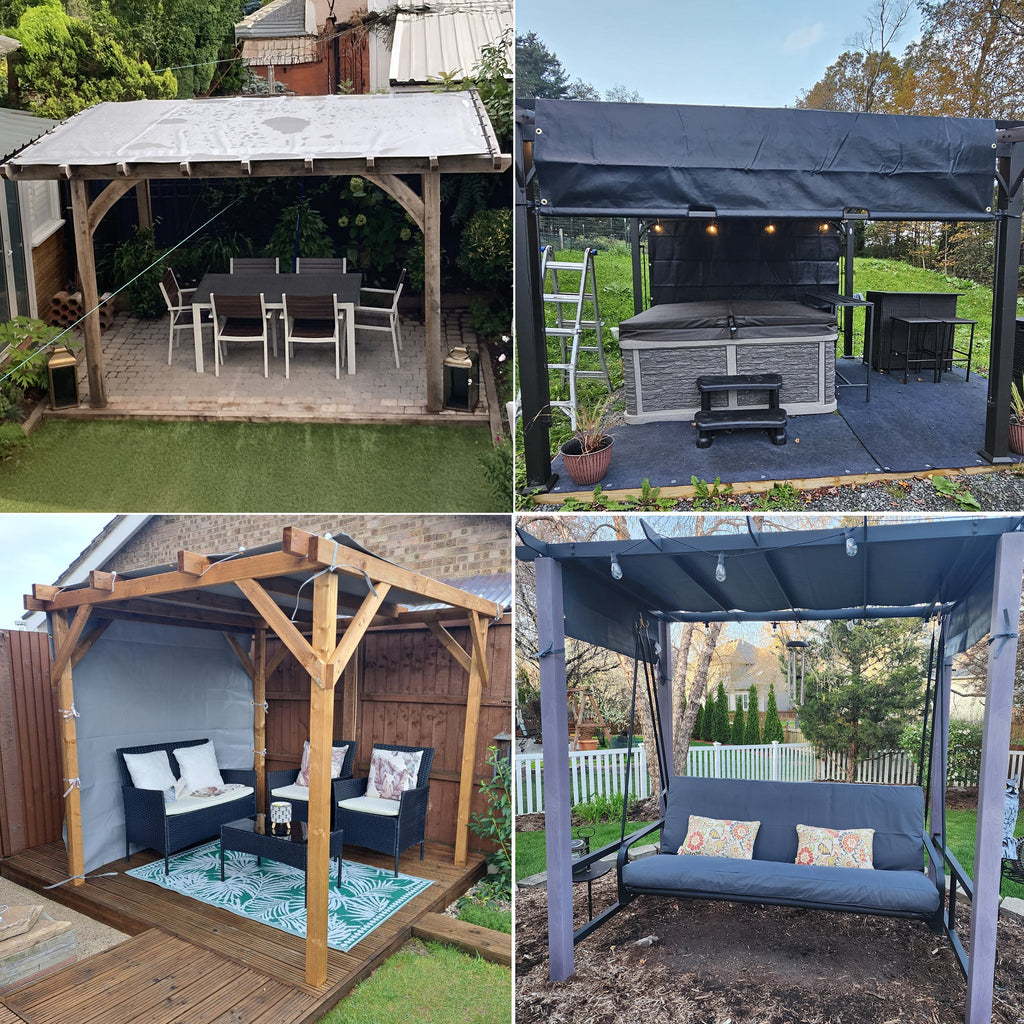 Waterproof Custom Pergola Drop Shade Canopy image 10