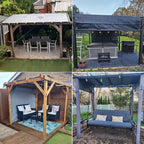 Waterproof Custom Pergola Drop Shade Canopy image 10
