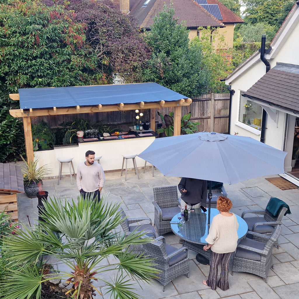 Waterproof Custom Pergola Drop Shade Canopy image 9