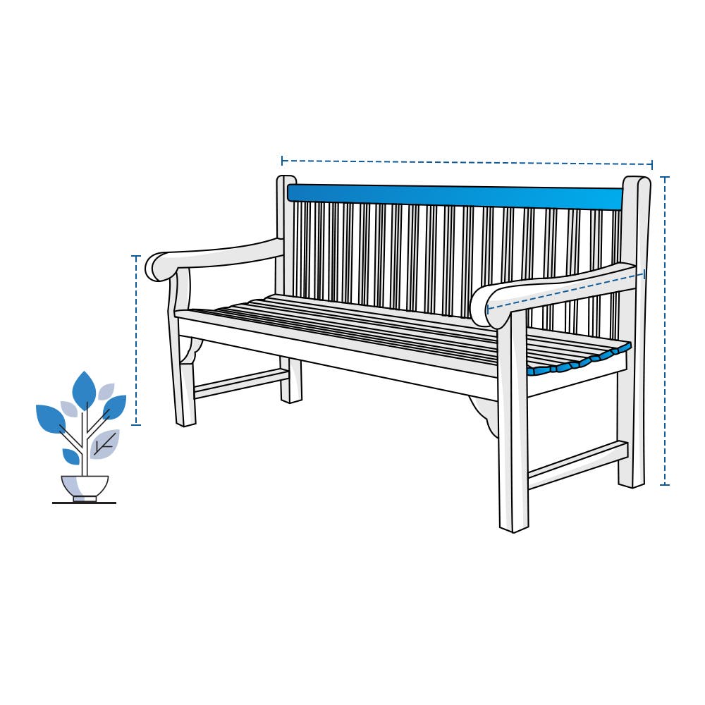 Garden Bench Custom Covers image 1