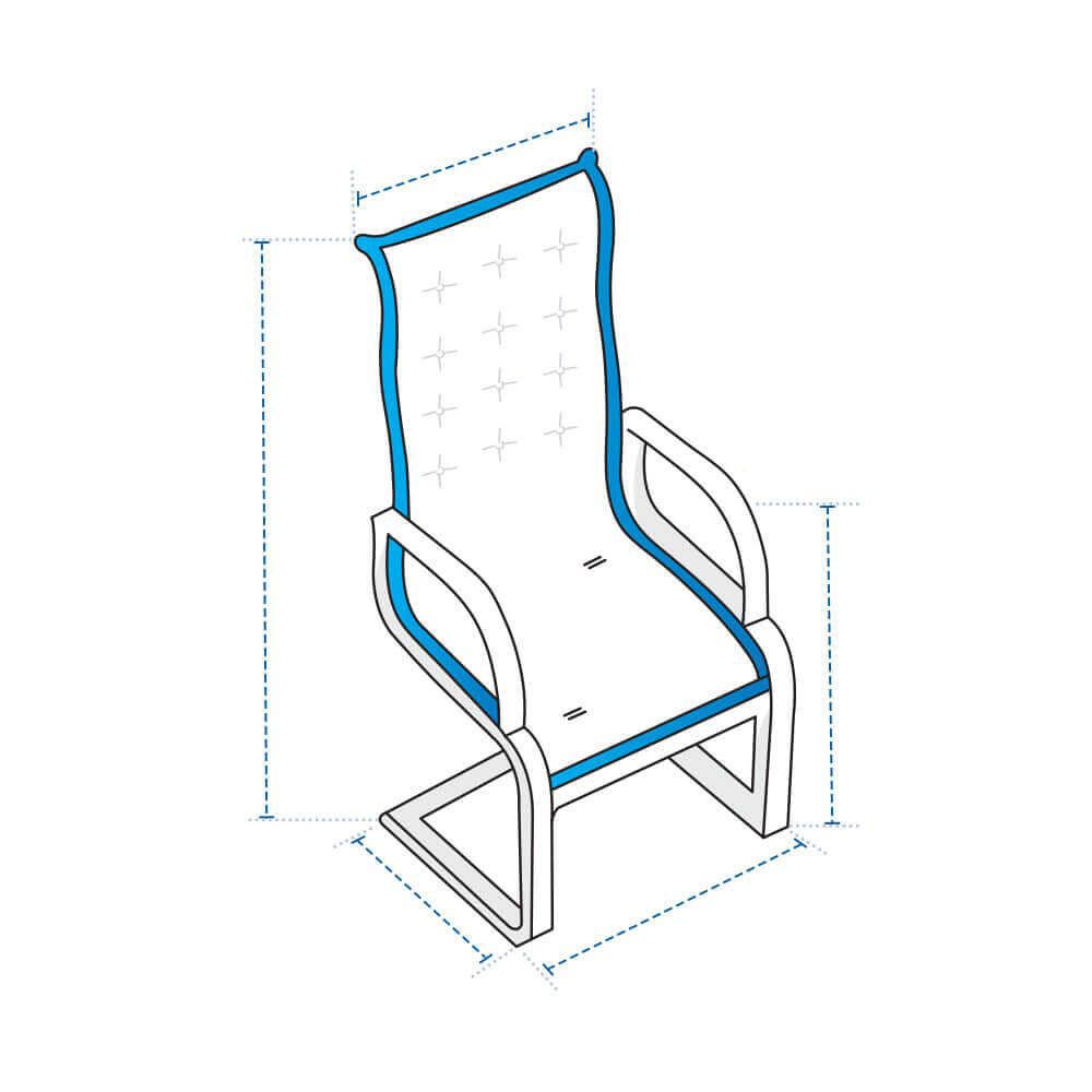 Sling Action Chair Custom Covers image 1