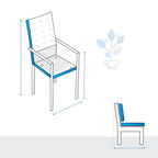 High Back Patio Dining Chair Custom Covers image 1