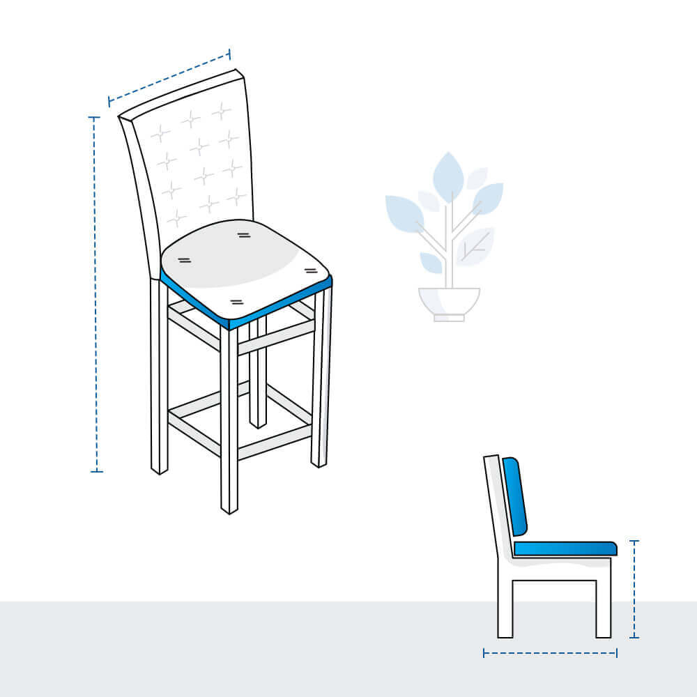 Stretch Bar Stool Custom Covers image 1