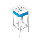 Square Bar Stool Custom Covers image 1