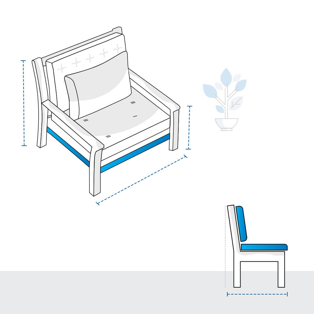 Deep Seating Chair Custom Covers image 1