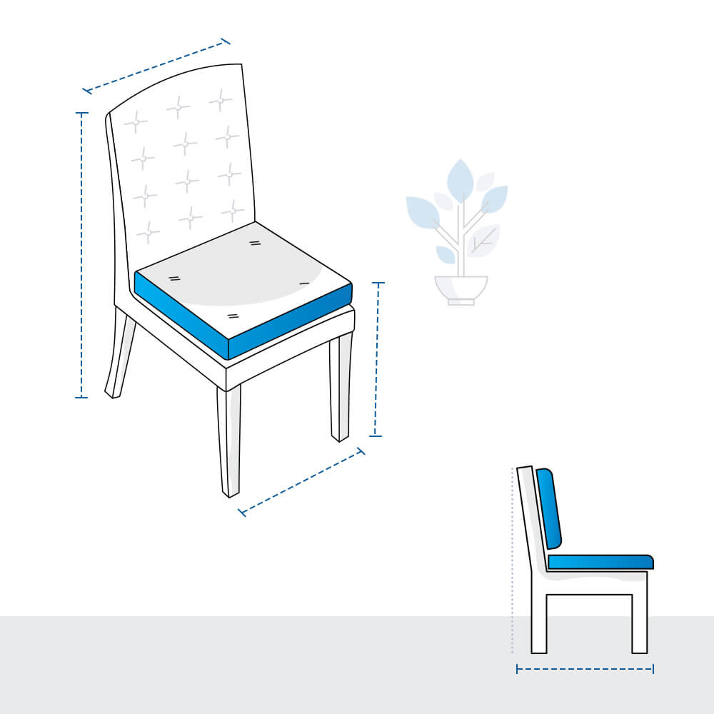High-Back Outdoor Dining Chair Custom Covers image 1