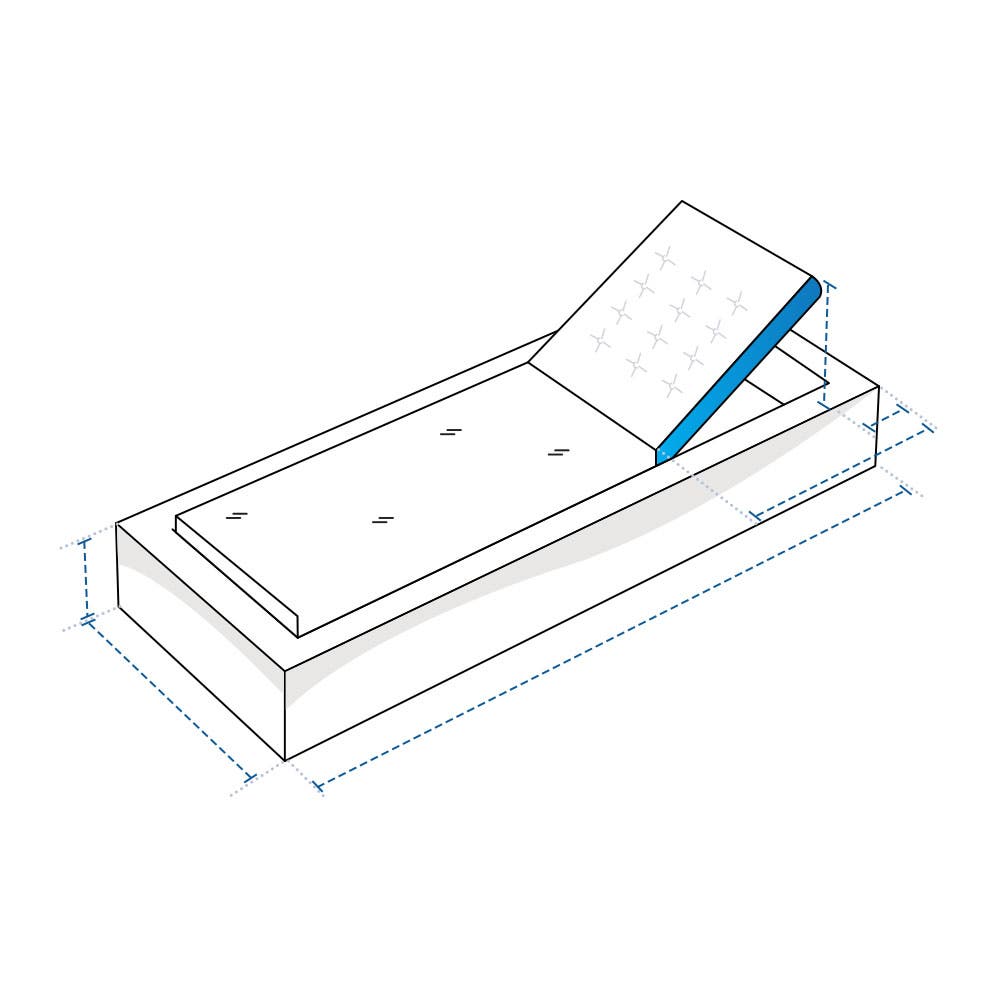 Adjustable Chaise Lounge Custom Covers image 1