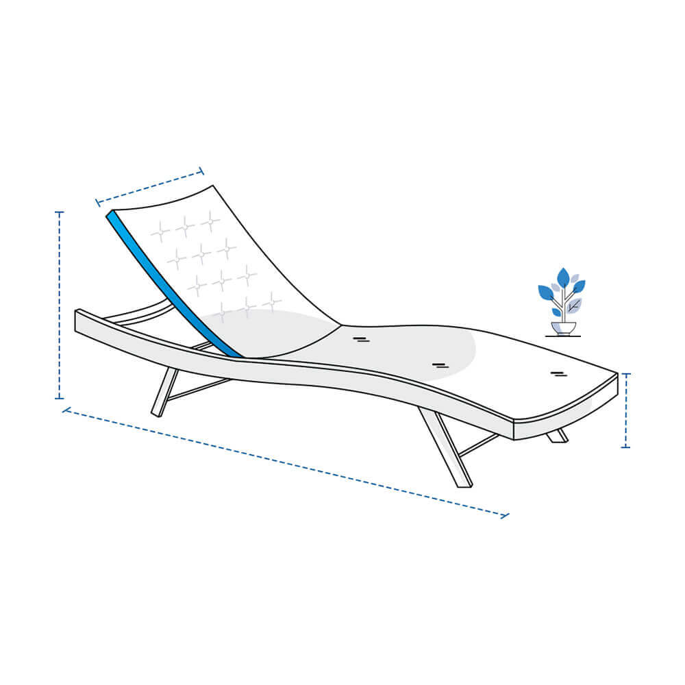 Outdoor Chaise Lounge Custom Covers image 1