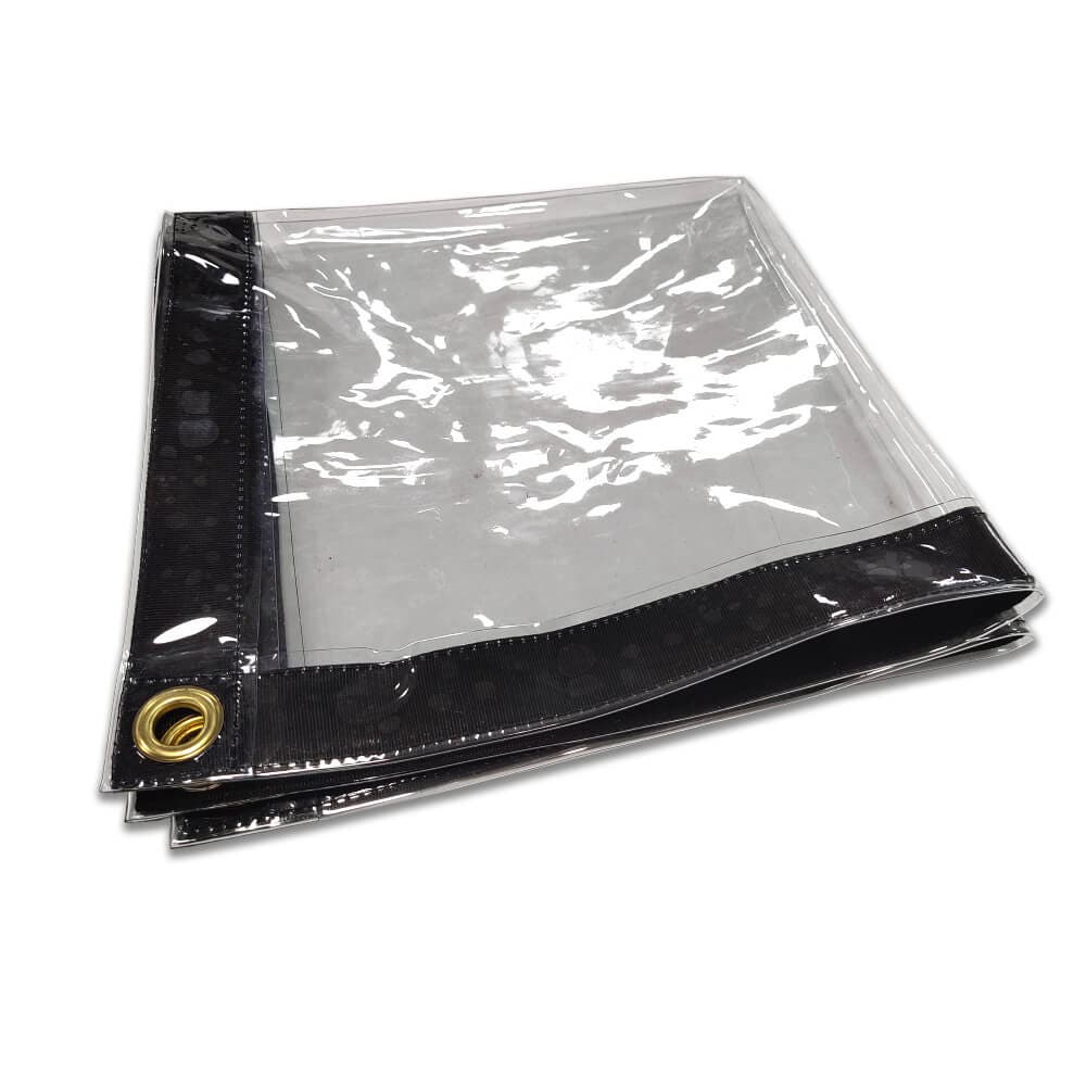 Clear Vinyl Tarp, 20mil, Size: 5' x 15' image 1