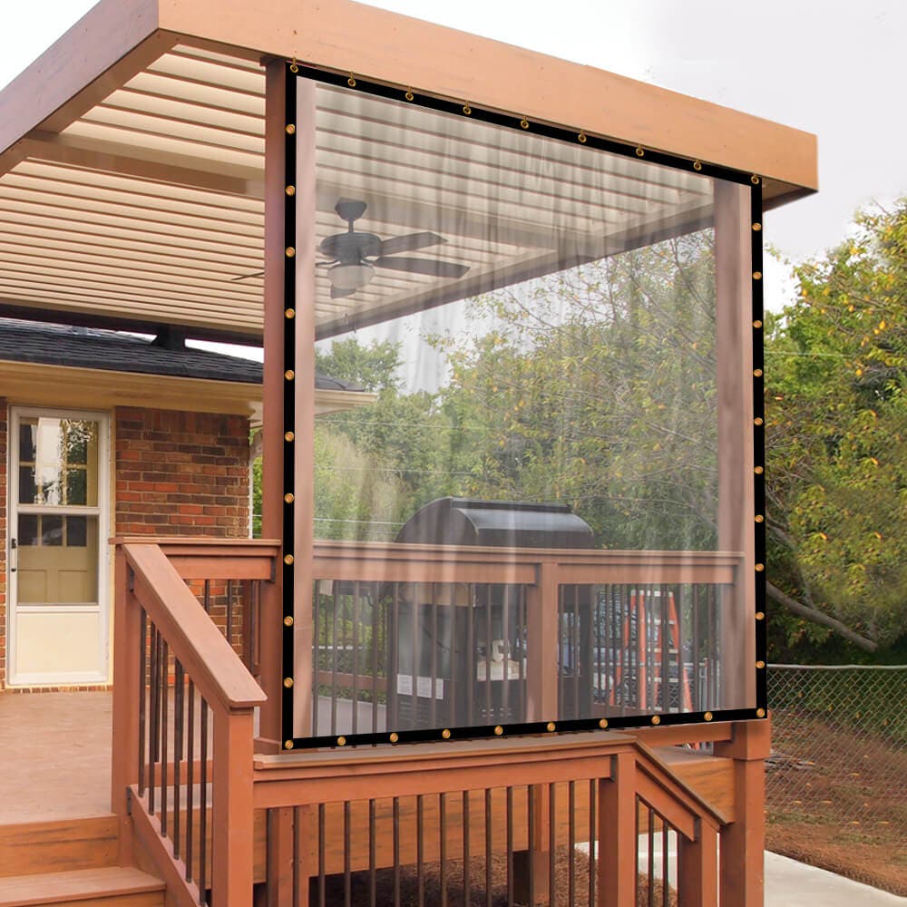 Clear Vinyl Tarp, 20mil, Size: 8' x 25' image 5