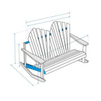 Double Adirondack Chair Custom Covers image 1