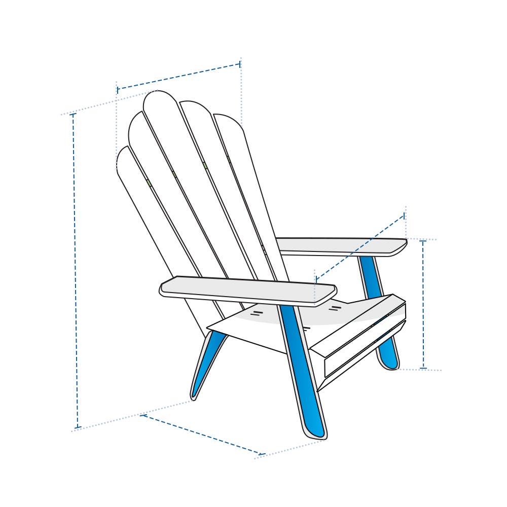 Standard Adirondack Chair Custom Covers image 1