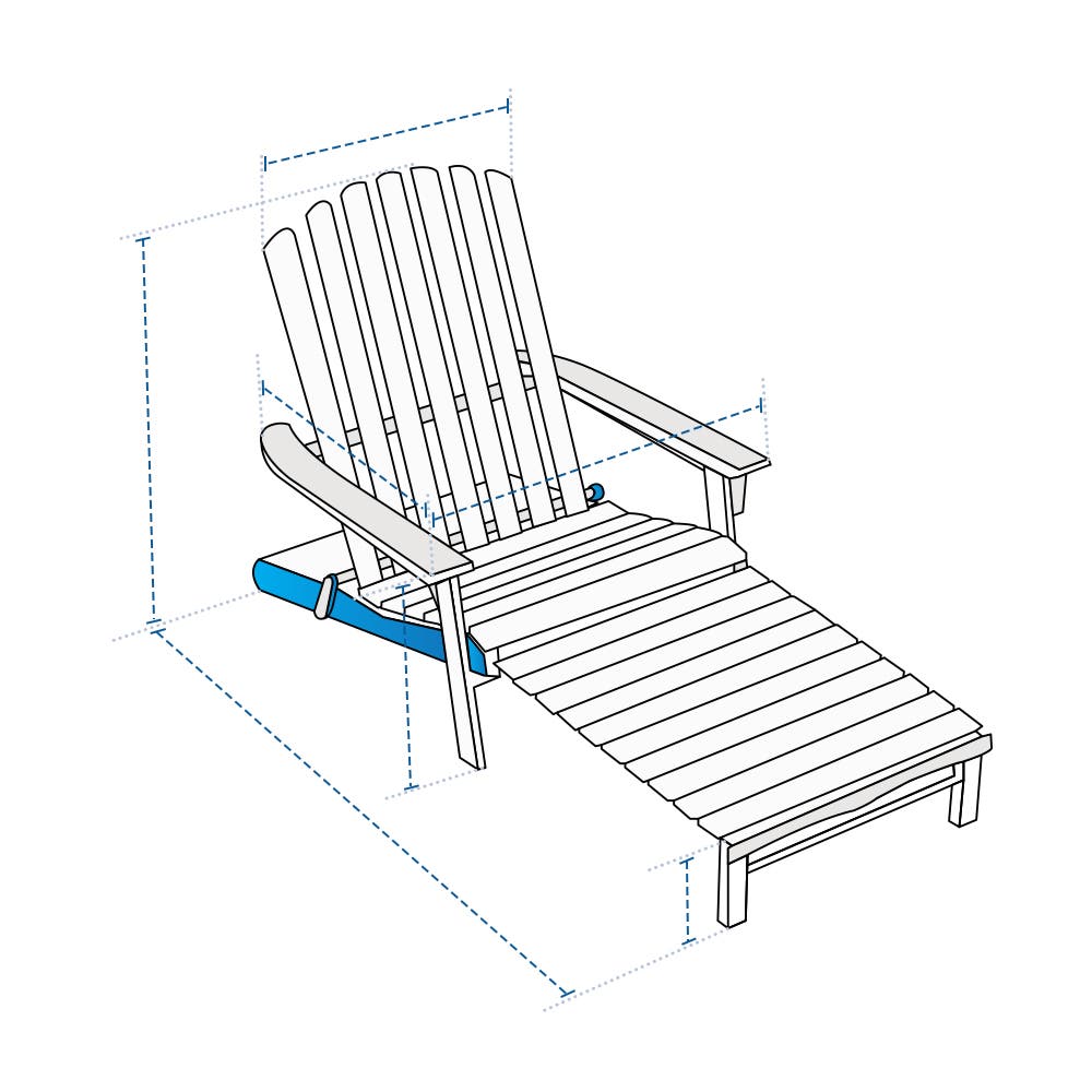 Adirondack Footrest Chair Custom Covers image 1