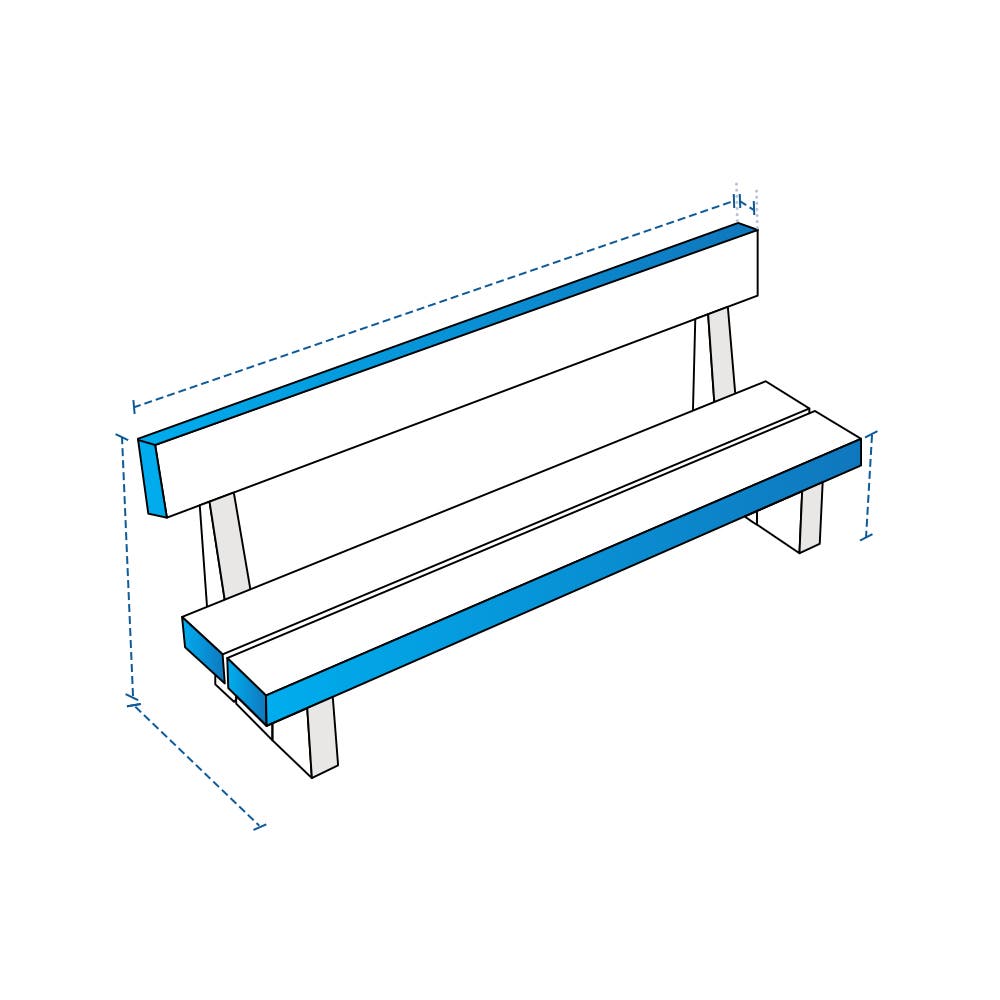 Platform Bench Custom Covers image 1