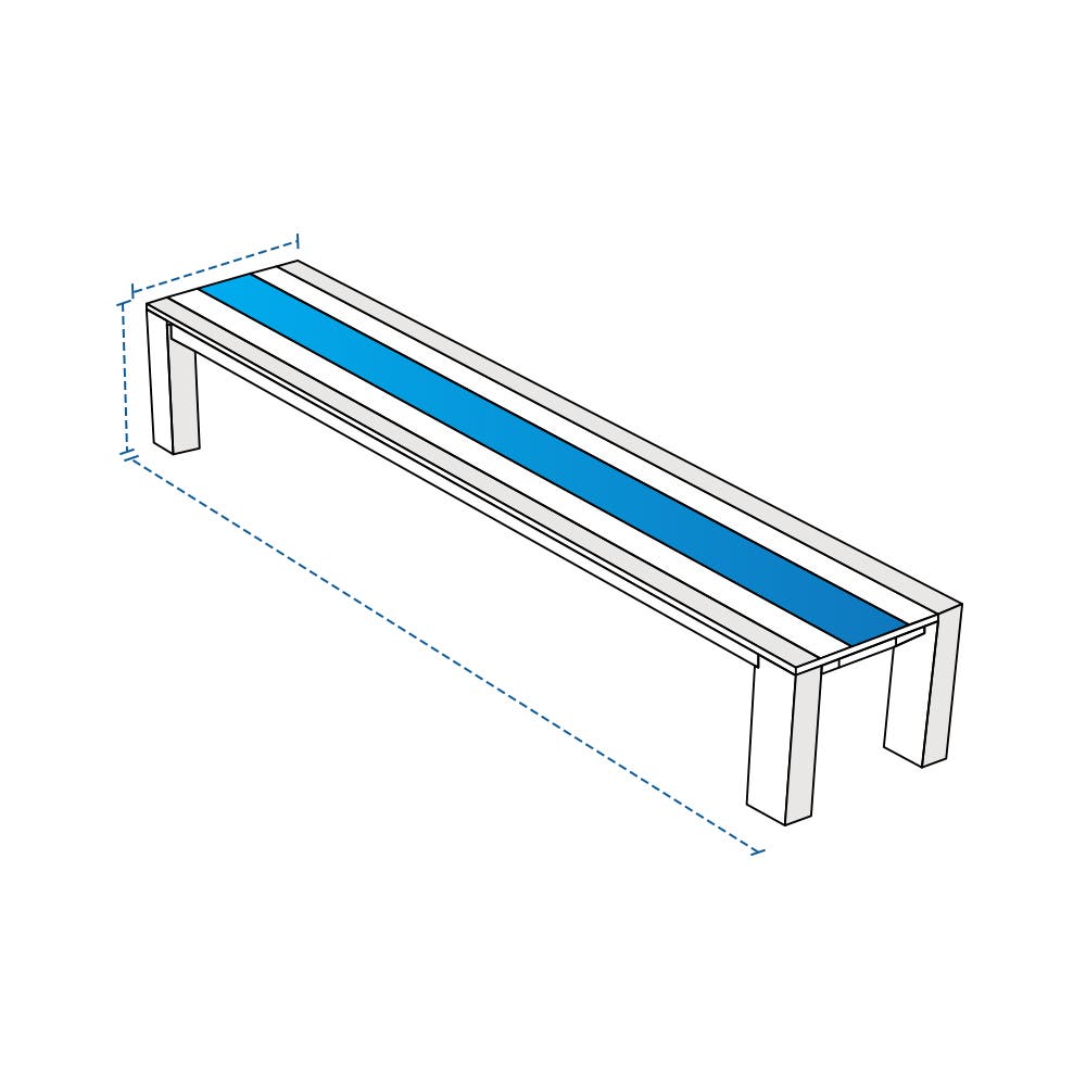 Slatted Bench Custom Covers image 1