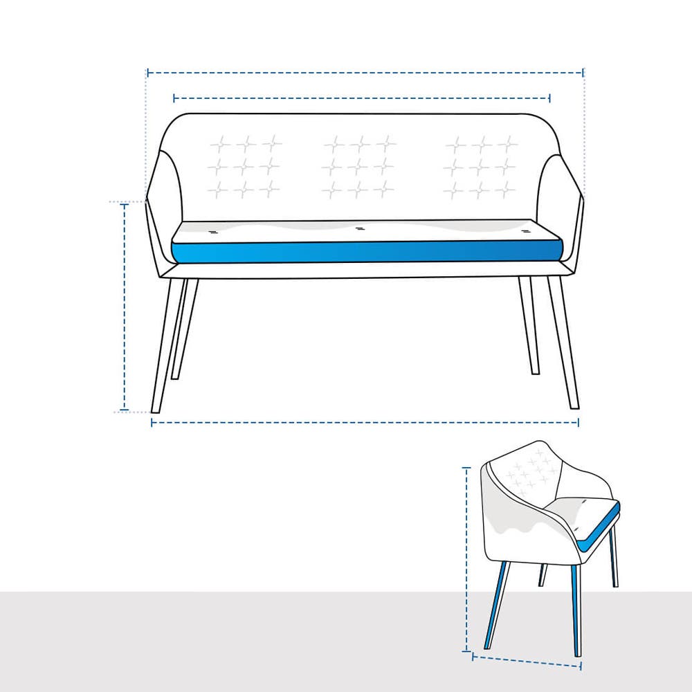 High Back Bench Custom Covers image 1