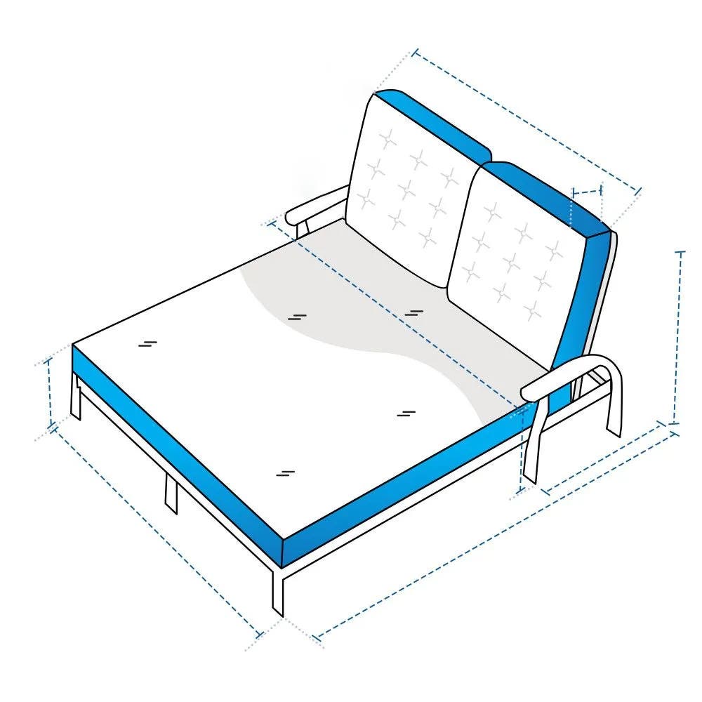Dual Adjustable Chaise Lounge Custom Covers image 1