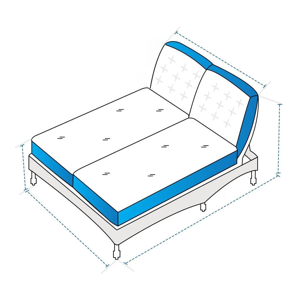 Dual Adjustable Armless Chaise Lounge Custom Covers image 1