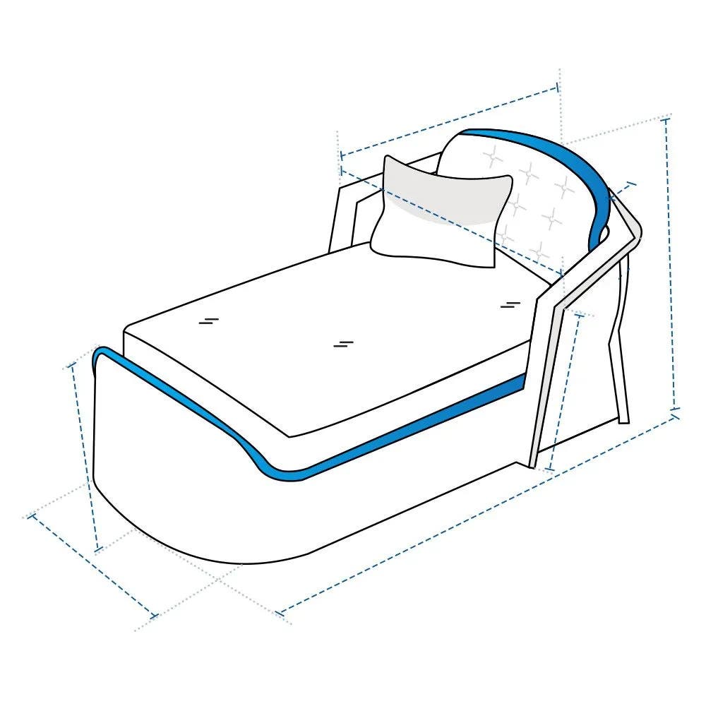 Modern Outdoor Patio Daybed Lounge Custom Covers image 1