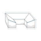 U Shape Slanted Outdoor Custom Covers image 1
