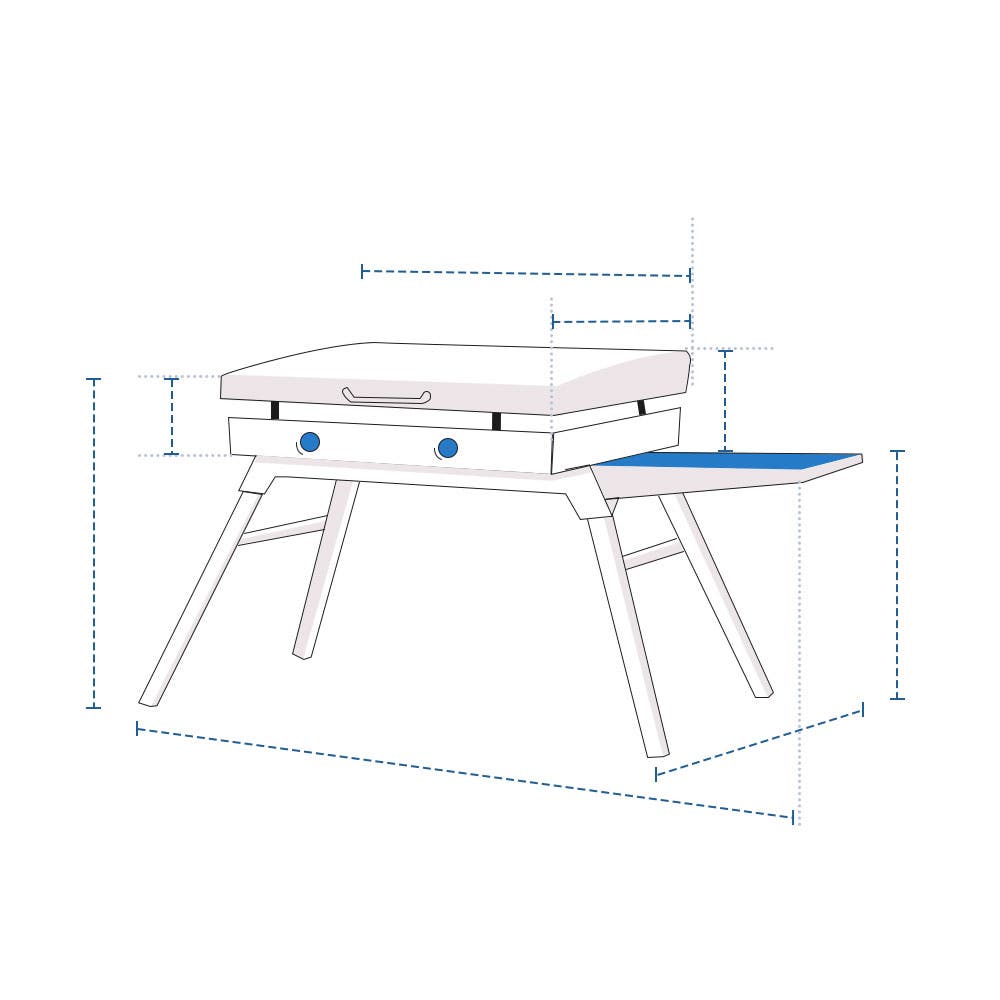 Griddle with Folding Legs Custom Covers image 1