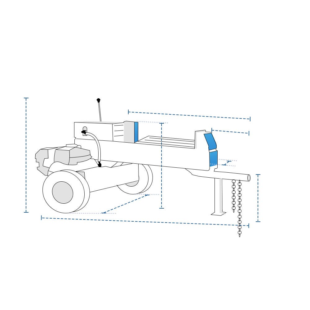 Custom Log Splitter Covers - Dual Action Log Splitter image 1