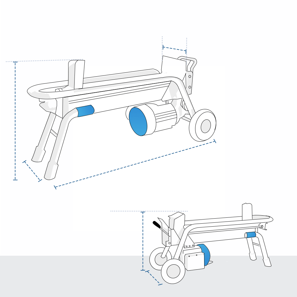 Custom Log Splitter Covers - Electric Log Splitter image 1