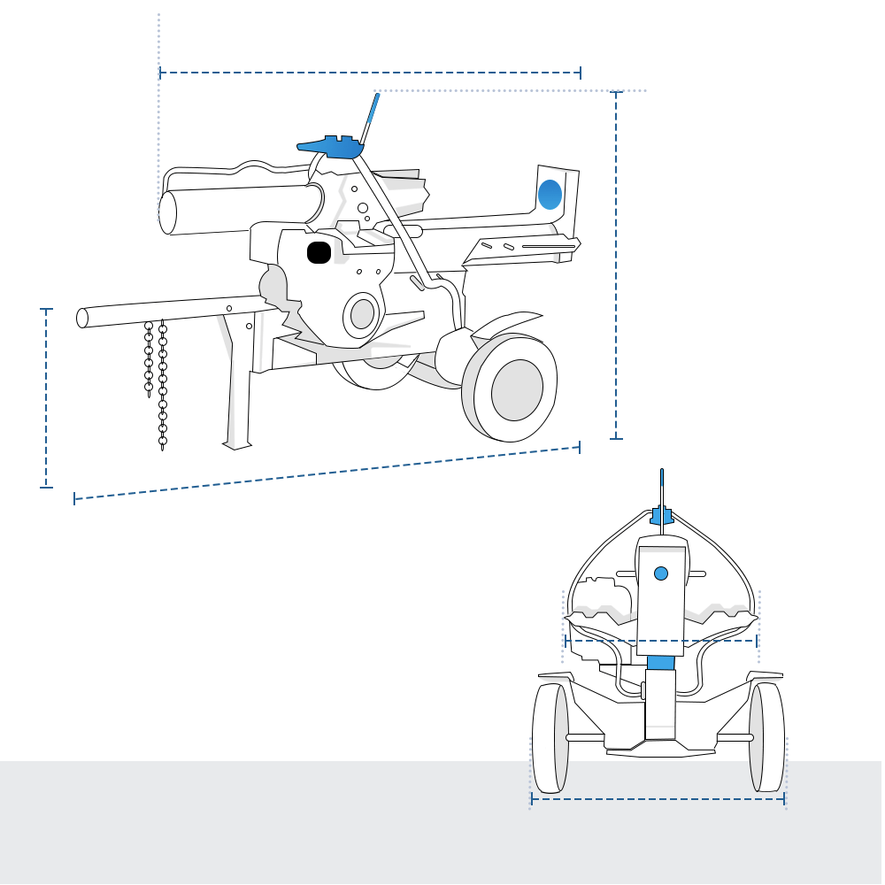 Custom Log Splitter Covers - Horizontal/Vertical Gas Log Splitter image 1