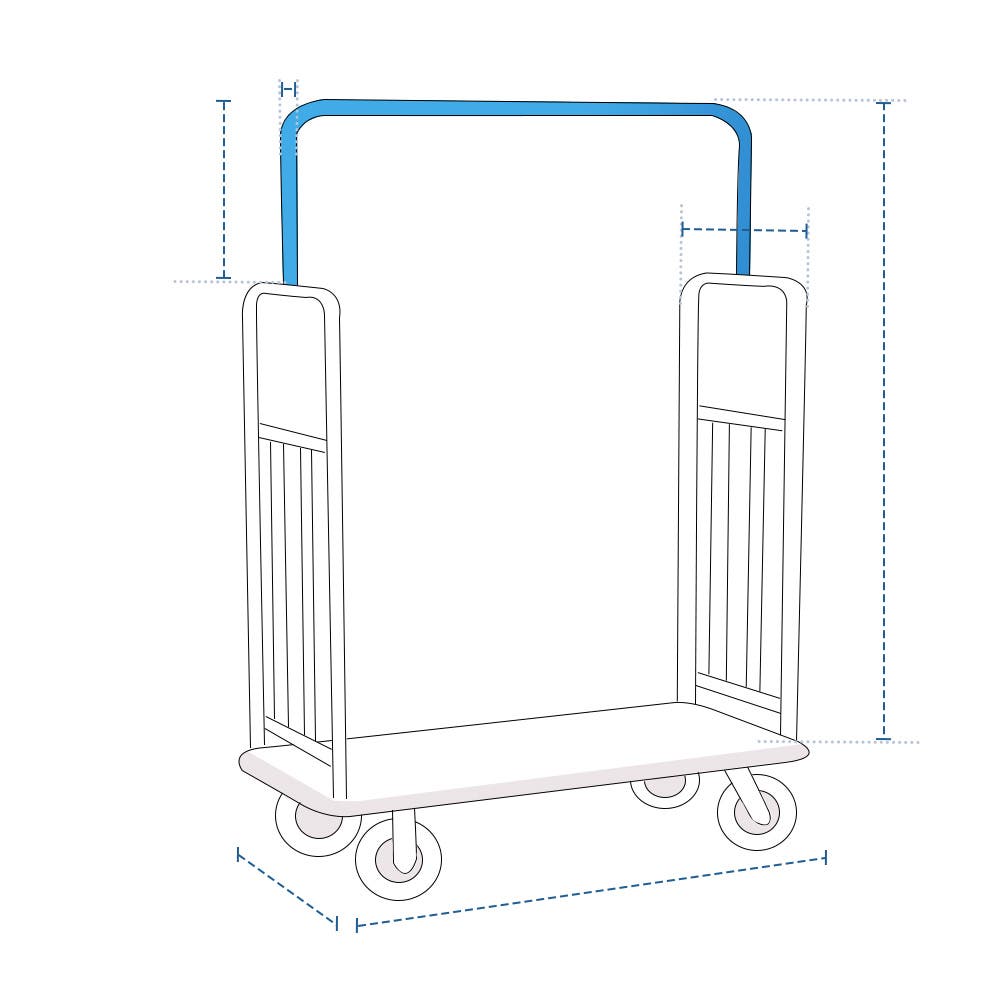 Standard Luggage Cart Custom Covers image 1