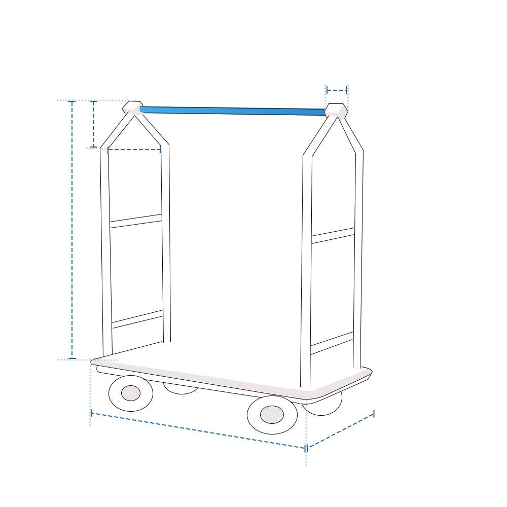 High-Rise Bellman's Cart Custom Covers image 1
