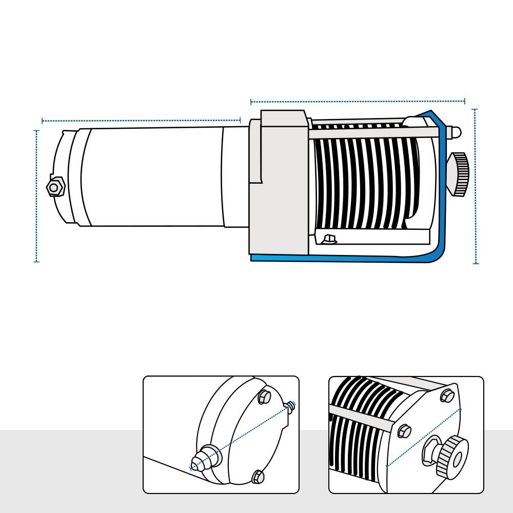 Compact Electric Winch Custom Covers image 1